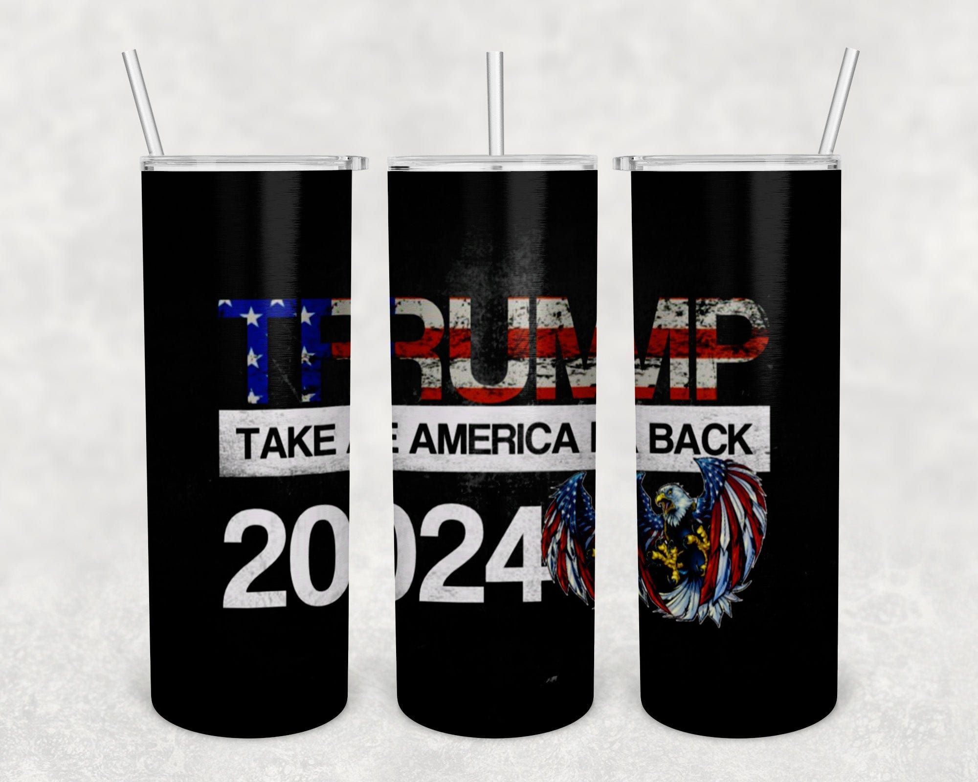 Trump 2024 Tumbler Take America Back Vinyl Chaos Design Co   Trump 2024 Black 20oz Skinny Custom Tumbler Vinyl Chaos Design Co 316 