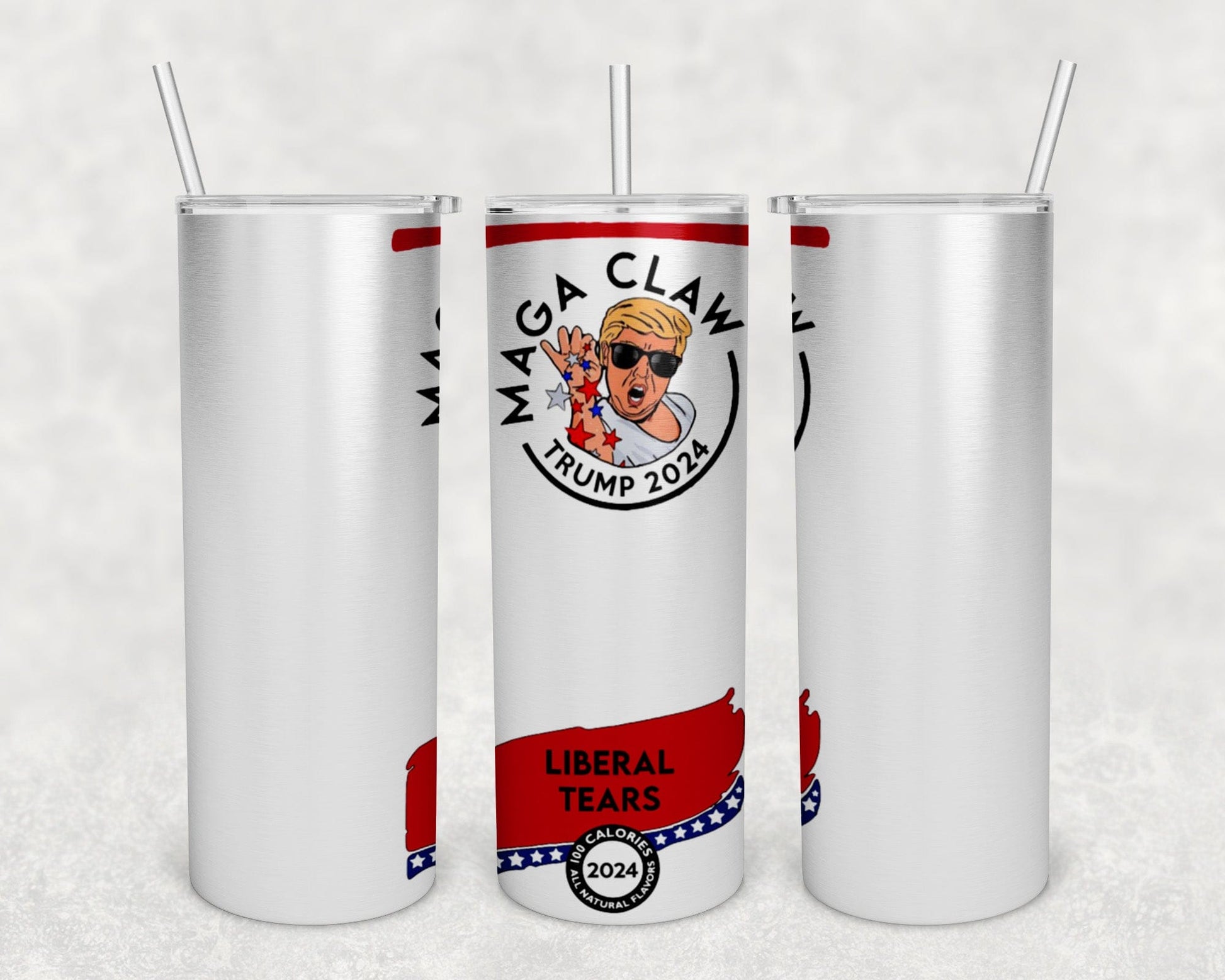 Trump 2024 Maga Claw 20oz Skinny | Custom Tumbler Vinyl Chaos Design Co.