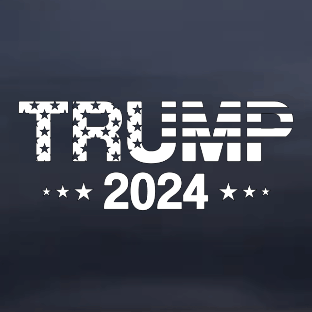 Trump Stars and Stripes Vinyl Decal