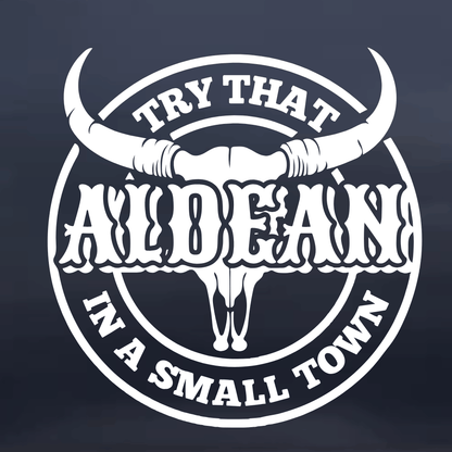Try that in a small town vinyl decal