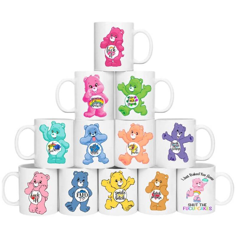 Swear Bear Mug - Care Bear Funny Coffee Mugs