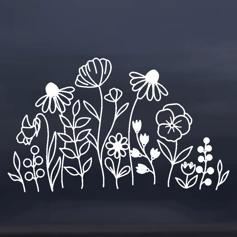 Wildflower Vinyl Decal
