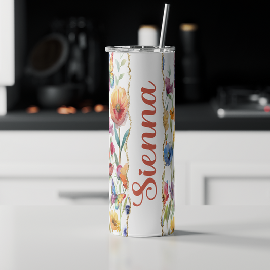 Wild Flower Name Tumbler