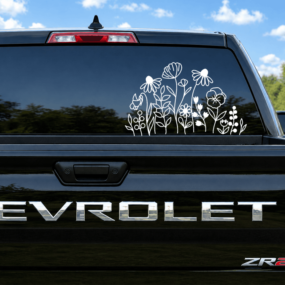 Wildflower Car Decal