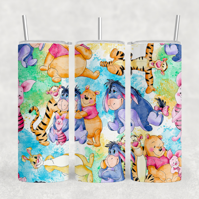 Winnie The Pooh Tumblers – Cartoon Sublimation Tumbler