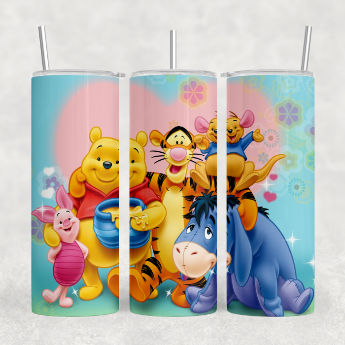 Winnie The Pooh Tumblers – Cartoon Sublimation Tumbler