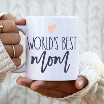 Worlds Best Mom | 15oz Ceramic Coffee Cup Vinyl Chaos Design Co.