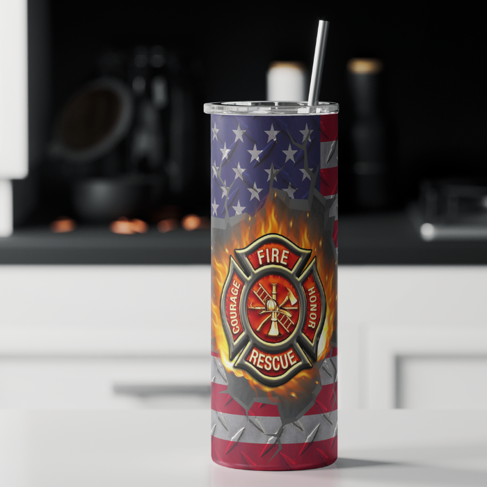 Firefighter Logo Tumbler