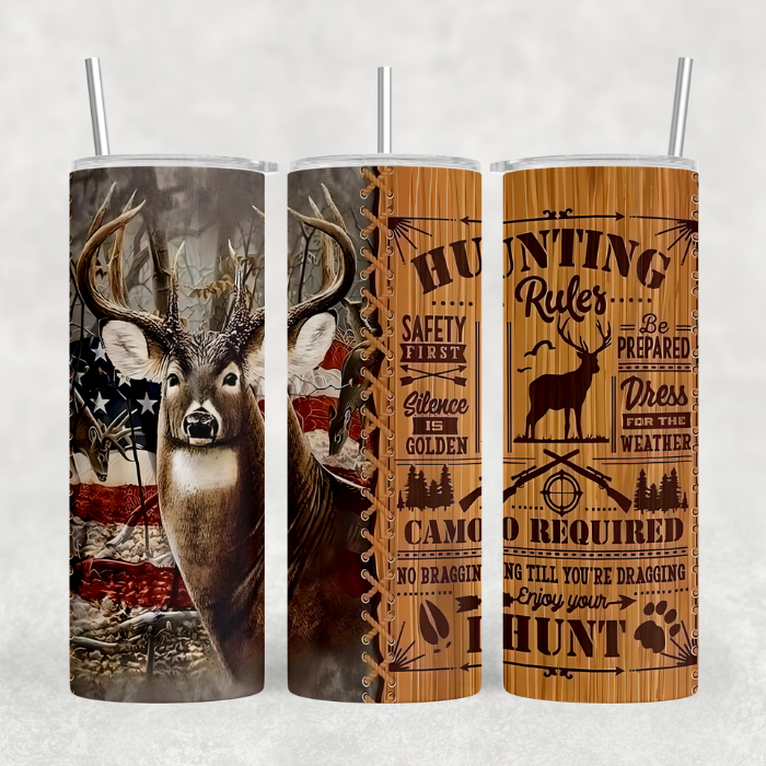 Deer hunting rules tumbler