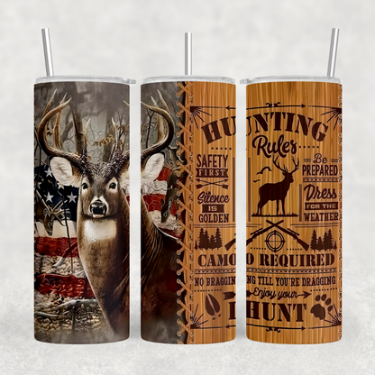 Deer hunting rules tumbler