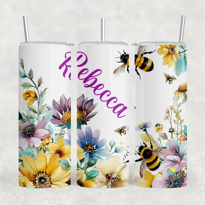 Honey Bee Name Tumbler