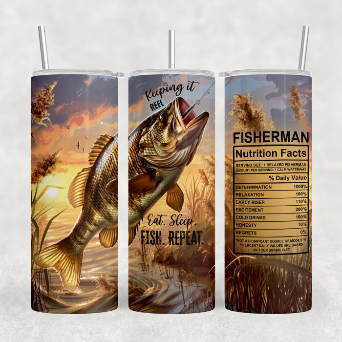 Eat Sleep Fishing Tumbler