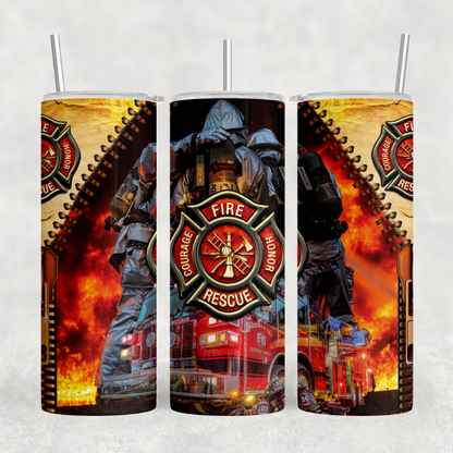 Firefighter Truck Tumbler